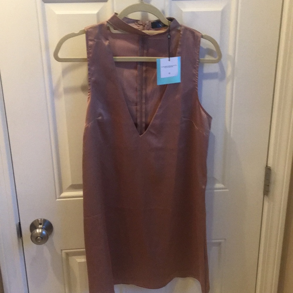 Silky shift dress